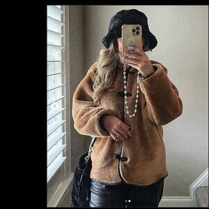 H&M Fluffy Jacket Size S NWT